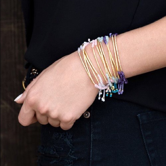 Gorjana clear quartz power gemstone bracelet - Picture 3 of 6